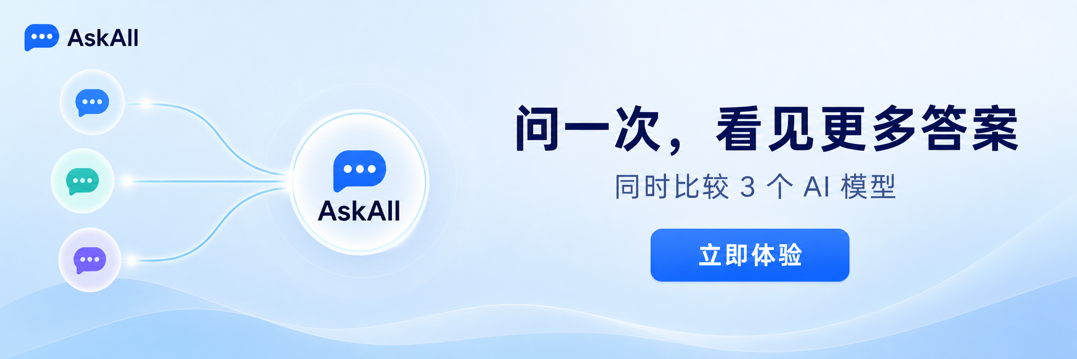AskAll：问一次，看见更多答案，同时比较 3 个 AI 模型